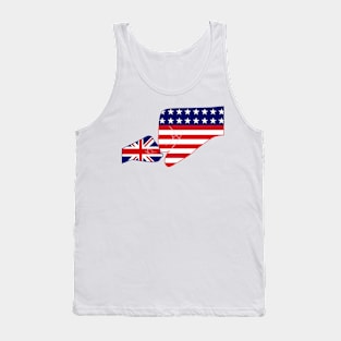 UK & USA Baby Fist Bump Patriot Flag Series Tank Top